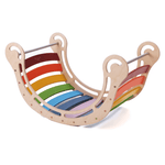 Spielset "Energetic" pastell - XXL Bogen mit Rutsche und Kissen - Kletterling – einfach Kind sein