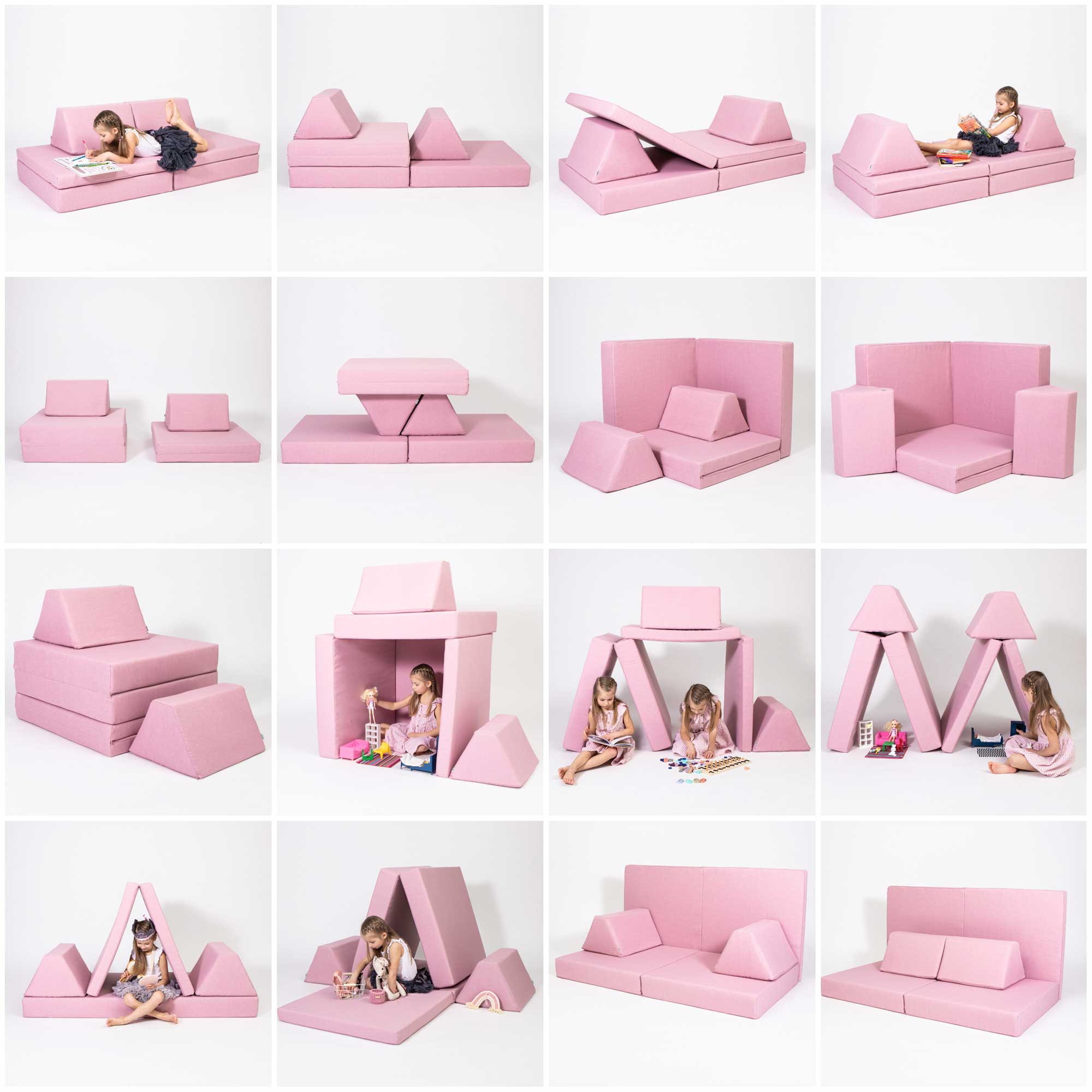 Universelles Kindersofa von monboxy in Pink