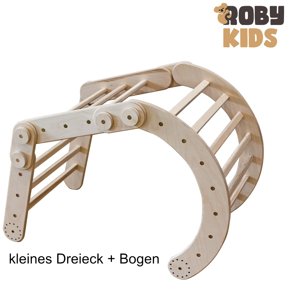 Modulares Klettersystem von Roby-Kids - individuell und erweiterbar kleines Dreieck + Bogen