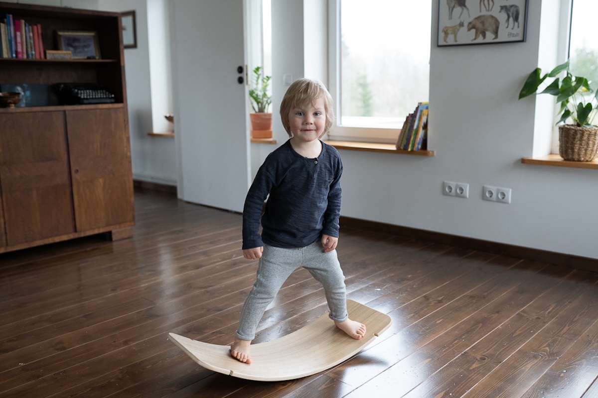 Balance Board aus Holz Grö?e S