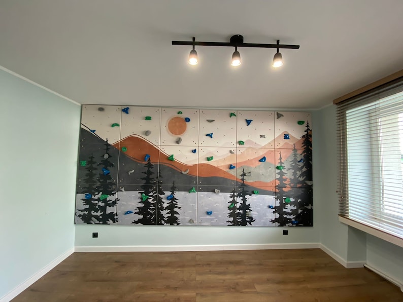 Riesige Kletterwand Boulderwand für Zuhause 6 Panele Mix