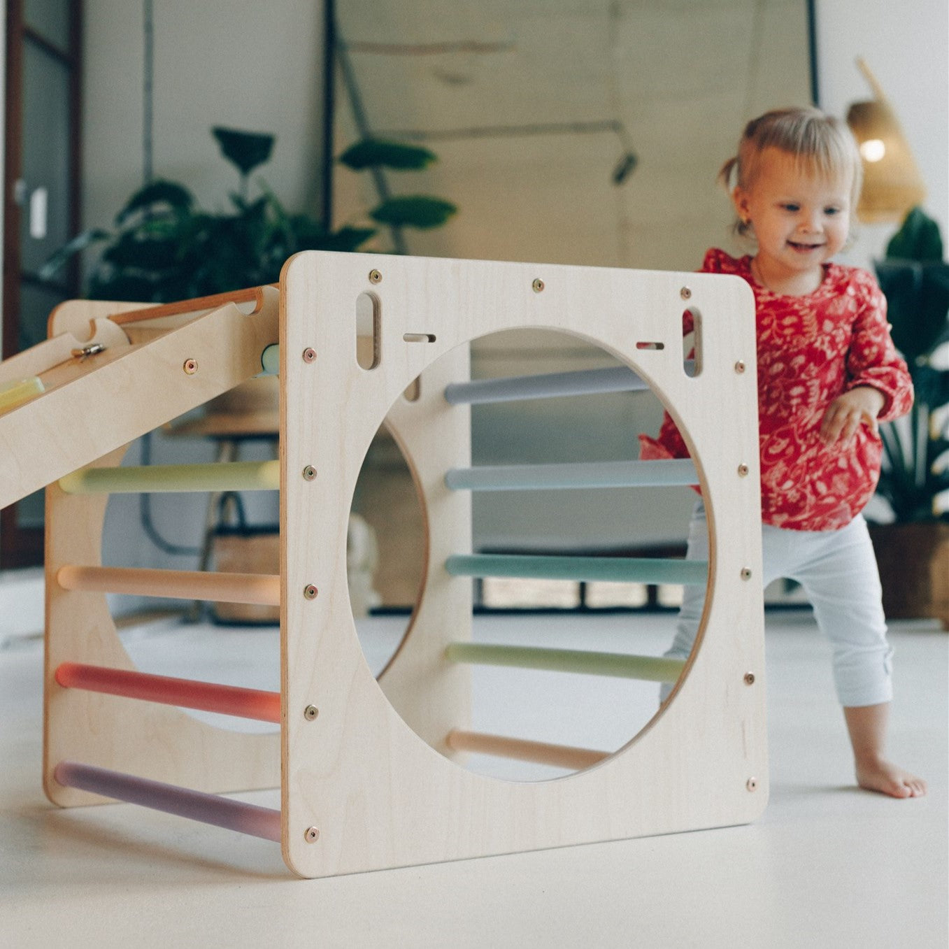 Montessori Kletterwürfel "Entdecker" Natur