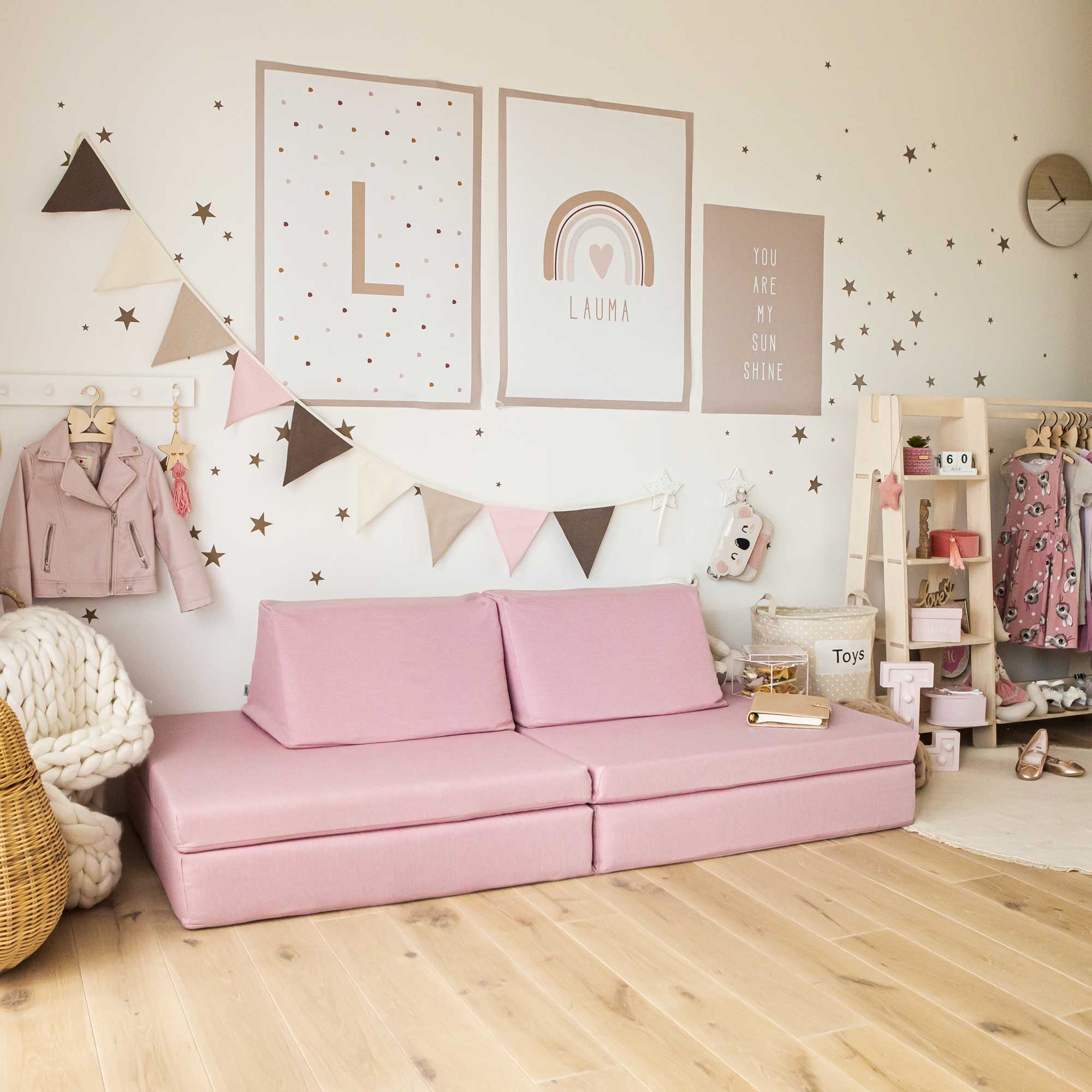 Universelles Kindersofa von monboxy in Pink