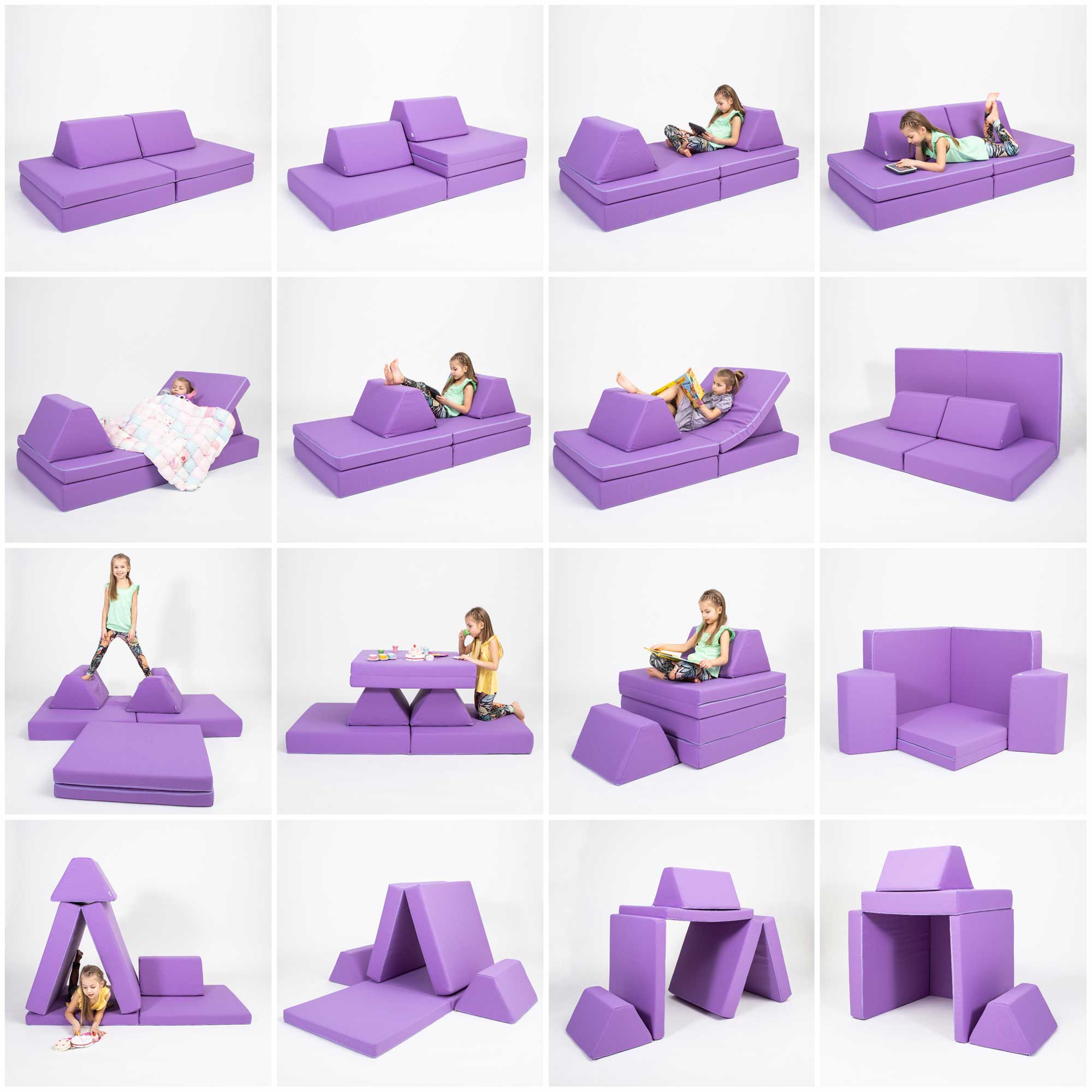 Universelles Kindersofa von monboxy in Lila