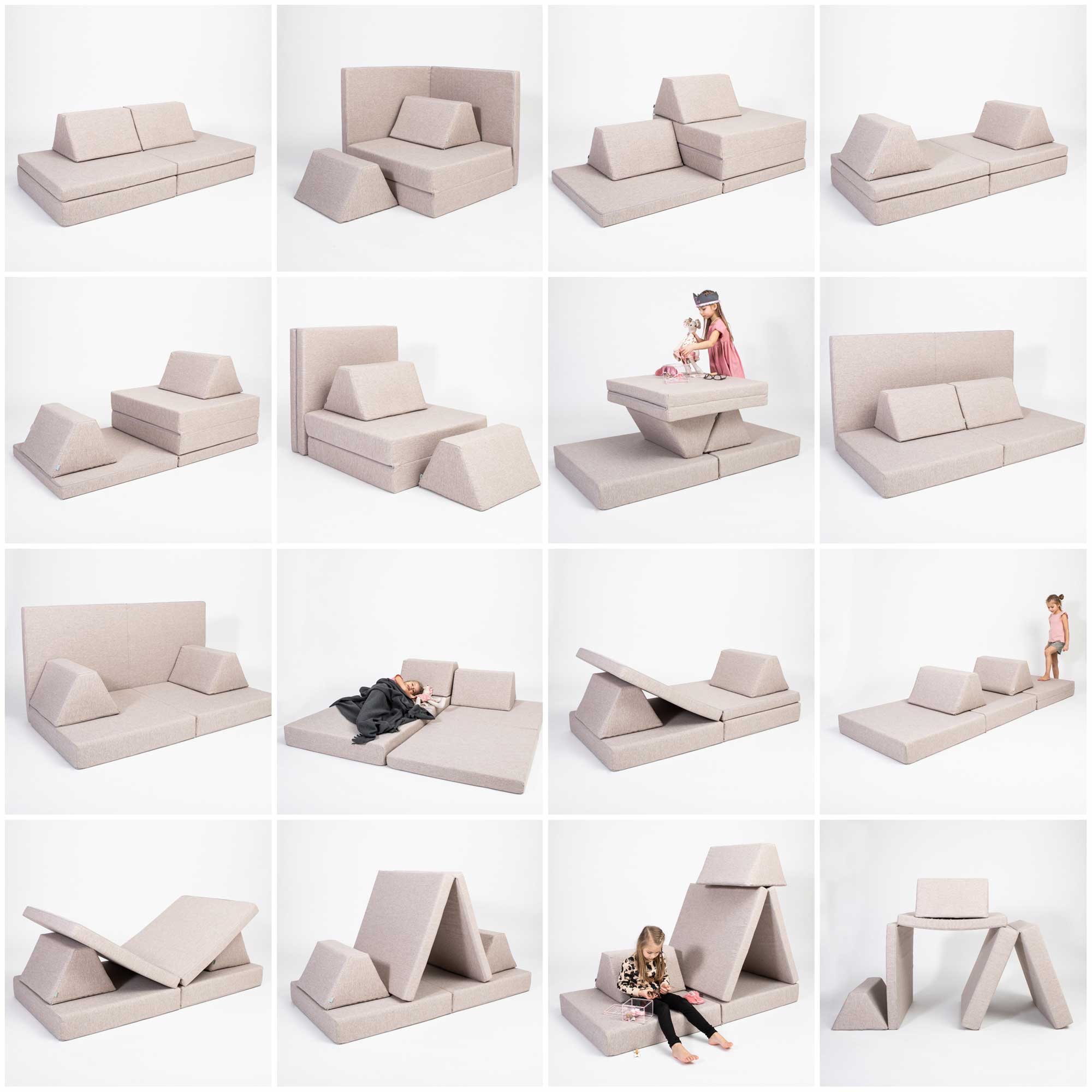 Universelles Kindersofa von monboxy in Beige