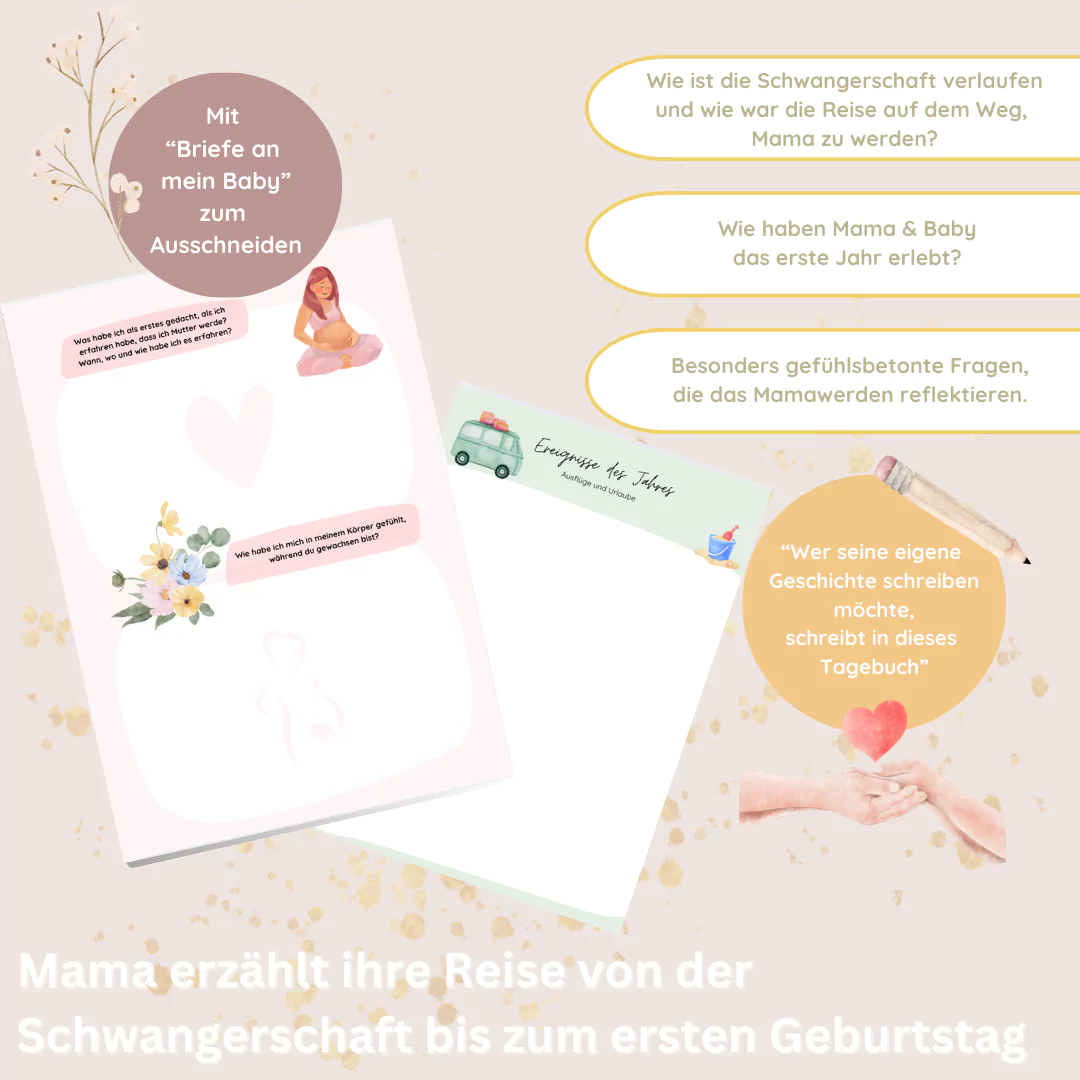 Mama-Kind Tagebuch 1. Lebensjahr