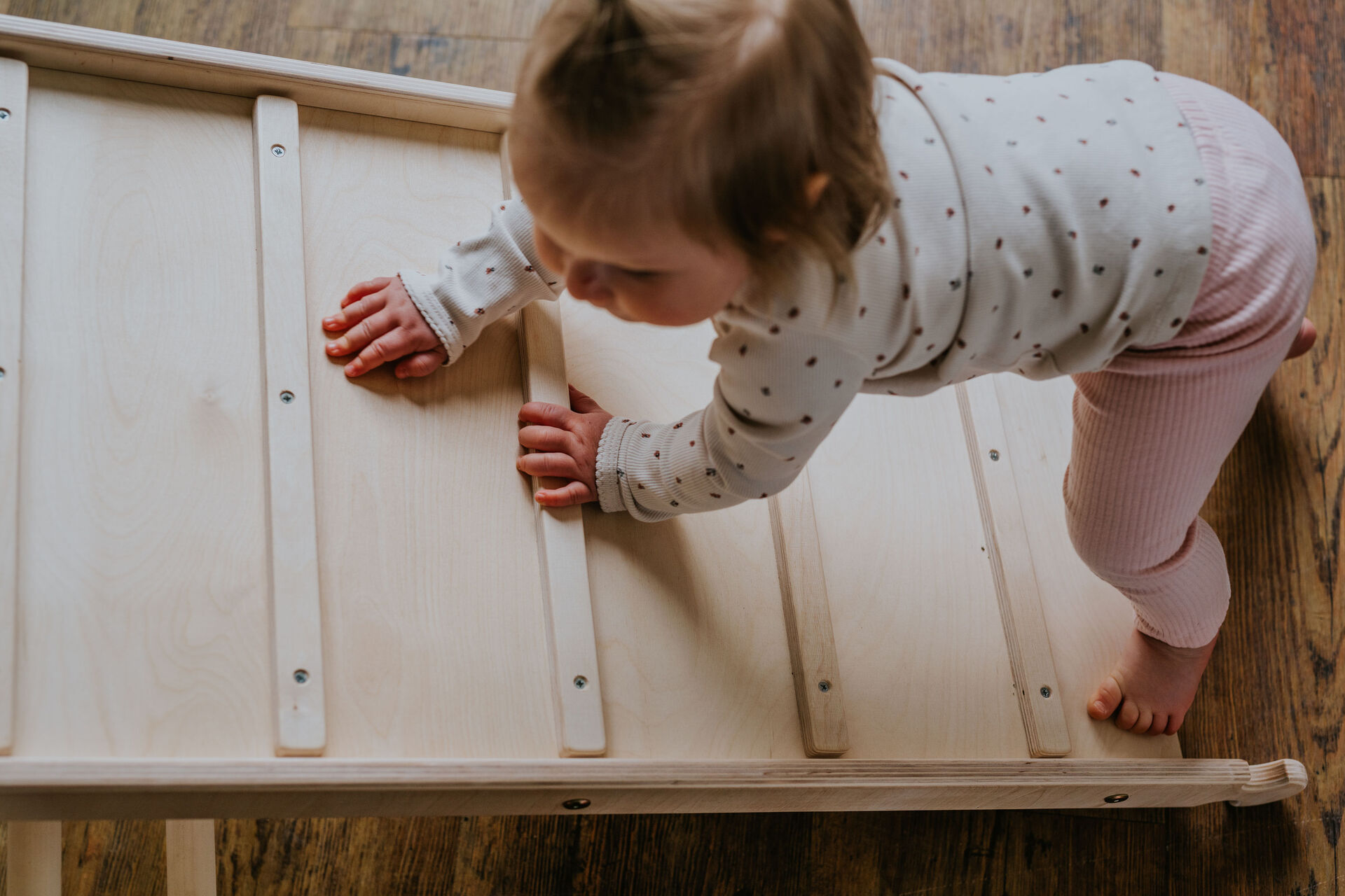 Koalaling Set - Kletterdreieck (70cm) mit Rutsche und Bogen Rutsche: 100cm Rutsche mit Hühnerleiter, Bogen: kleiner Bogen