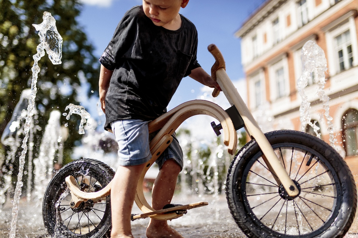 Balance Bike 3in1 aus Holz - mitwachsendes Laufrad für Kinder ab 6 Monaten bis 6 Jahre