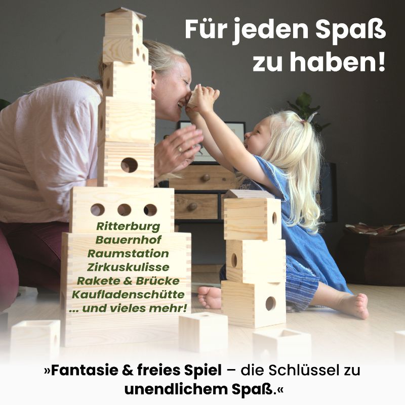 Kreativbaukasten für Kinder - Spielzeug aus Holz | Handarbeit | Natürlich - MATZBOX