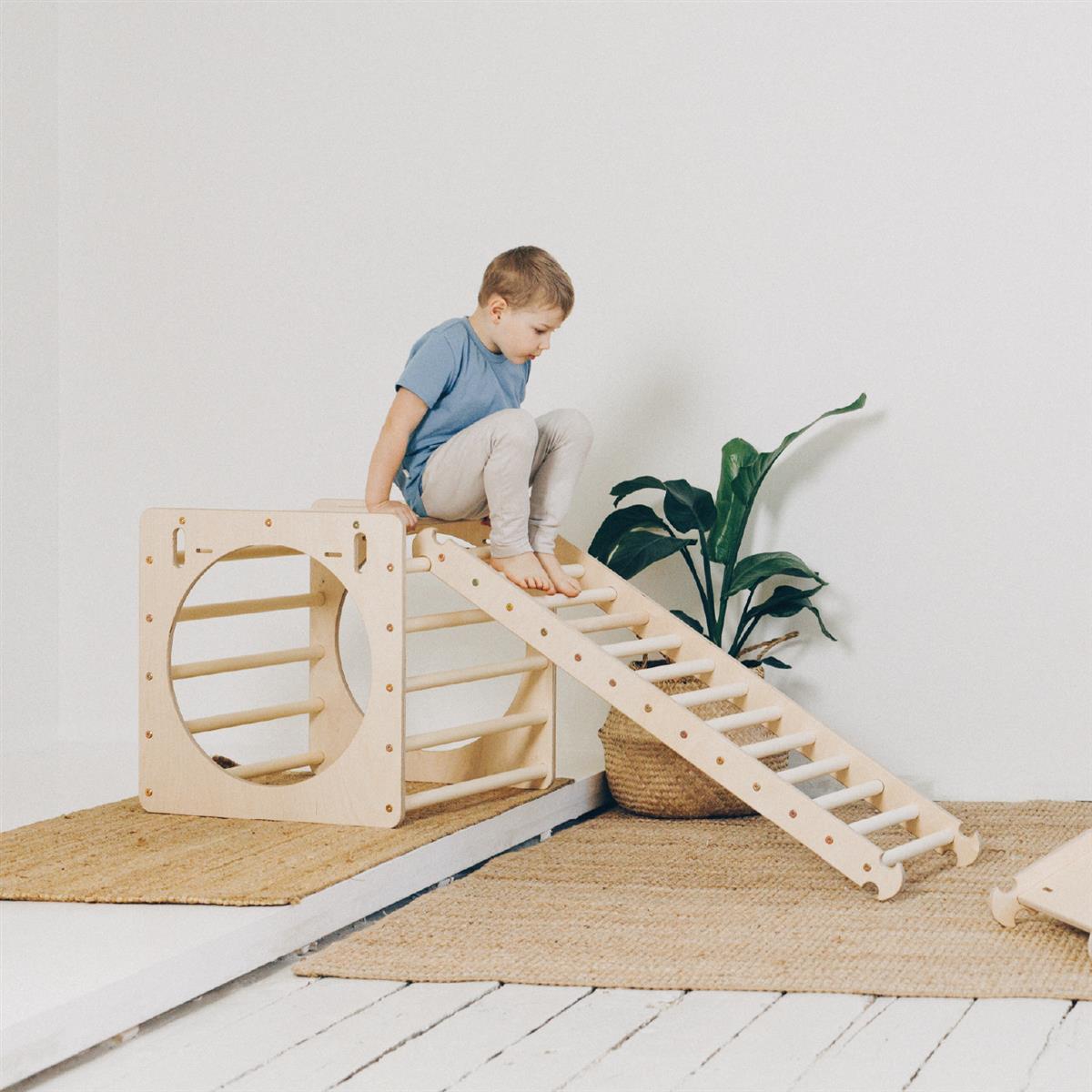 Montessori Kletterwürfel "Entdecker" Regenbogen