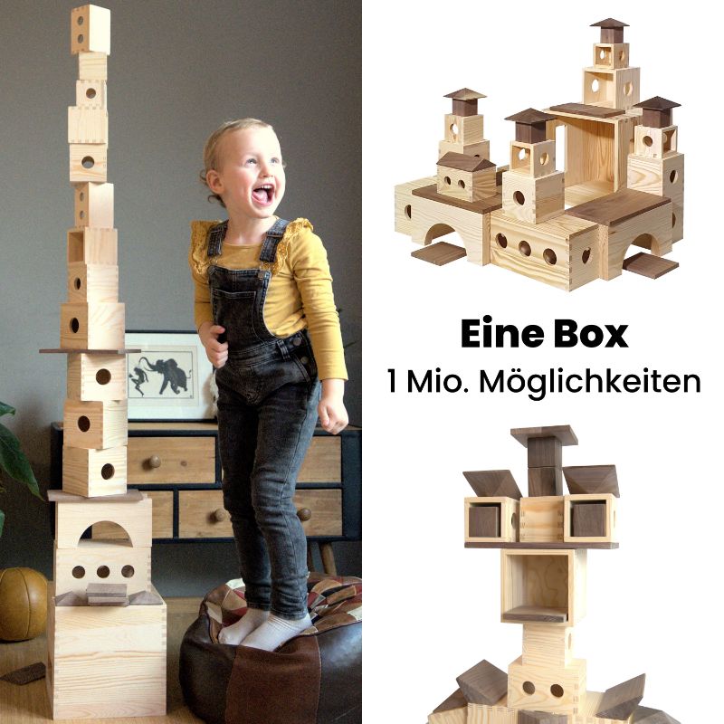 Kreativbaukasten für Kinder - Spielzeug aus Holz | Handarbeit | Natürlich - MATZBOX