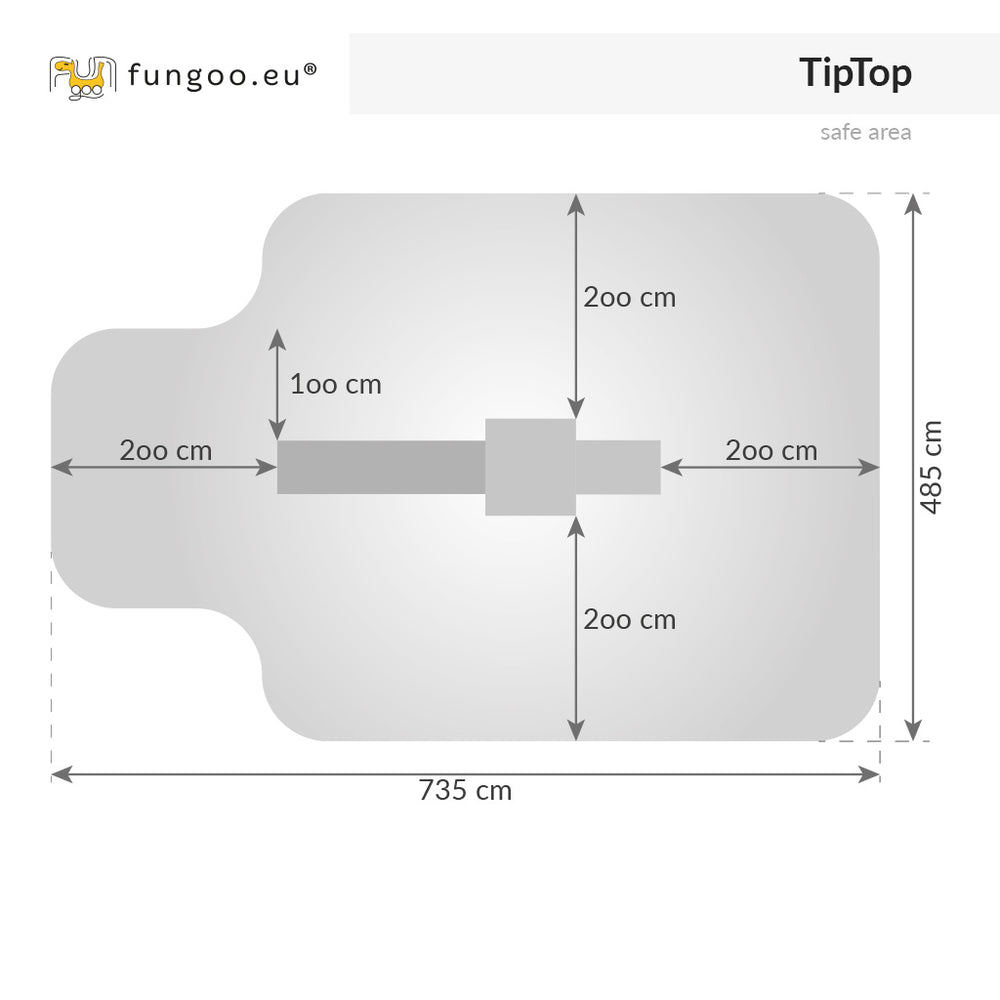 Spielturm TipTop mit Rutsche Leiter und Kletterwand, Klettergriffen, Bodenanker
