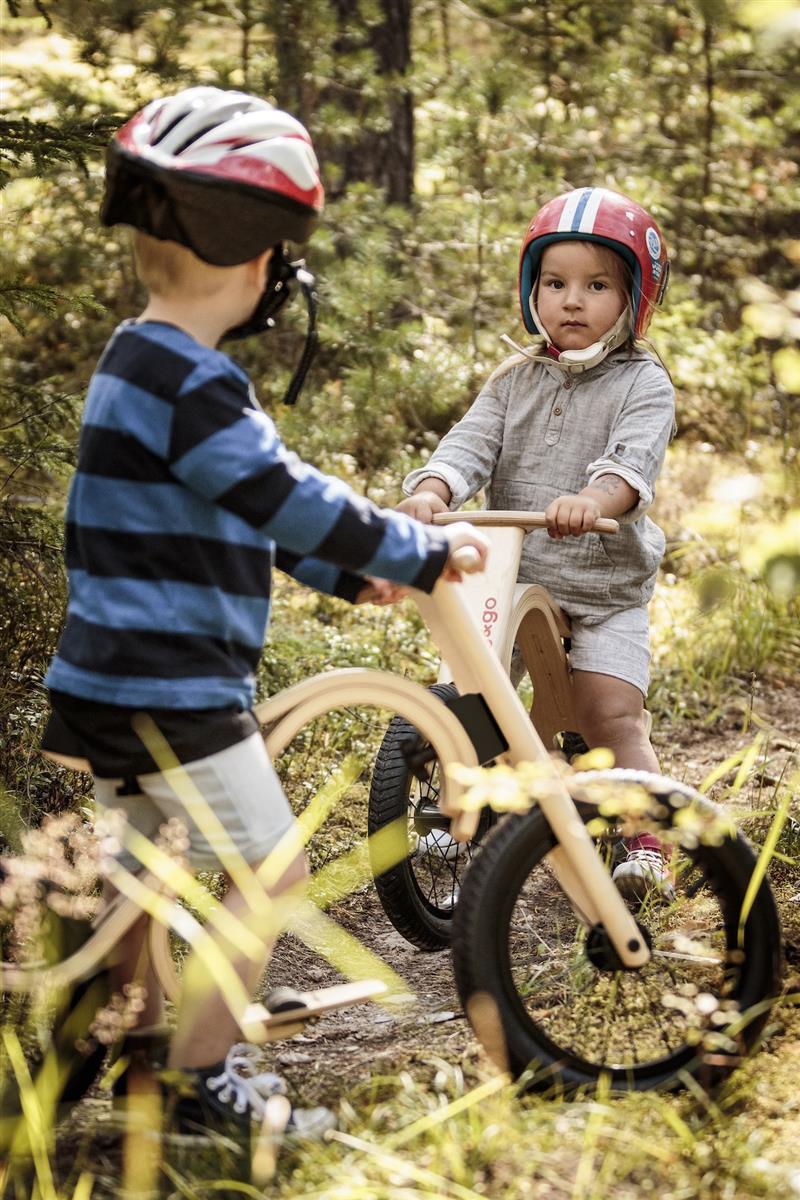 Balance Bike 3in1 aus Holz - mitwachsendes Laufrad für Kinder ab 6 Monaten bis 6 Jahre nur das Laufrad