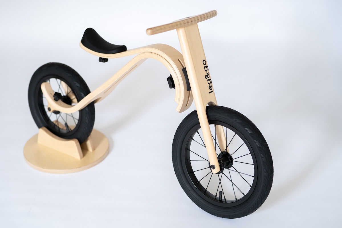 Balance Bike 3in1 aus Holz - mitwachsendes Laufrad für Kinder ab 6 Monaten bis 6 Jahre