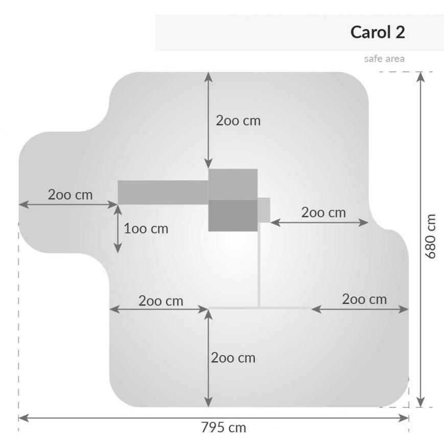 Spielturm für bis zu 7 Kinder - Klettergerüst Carol 2 - teak