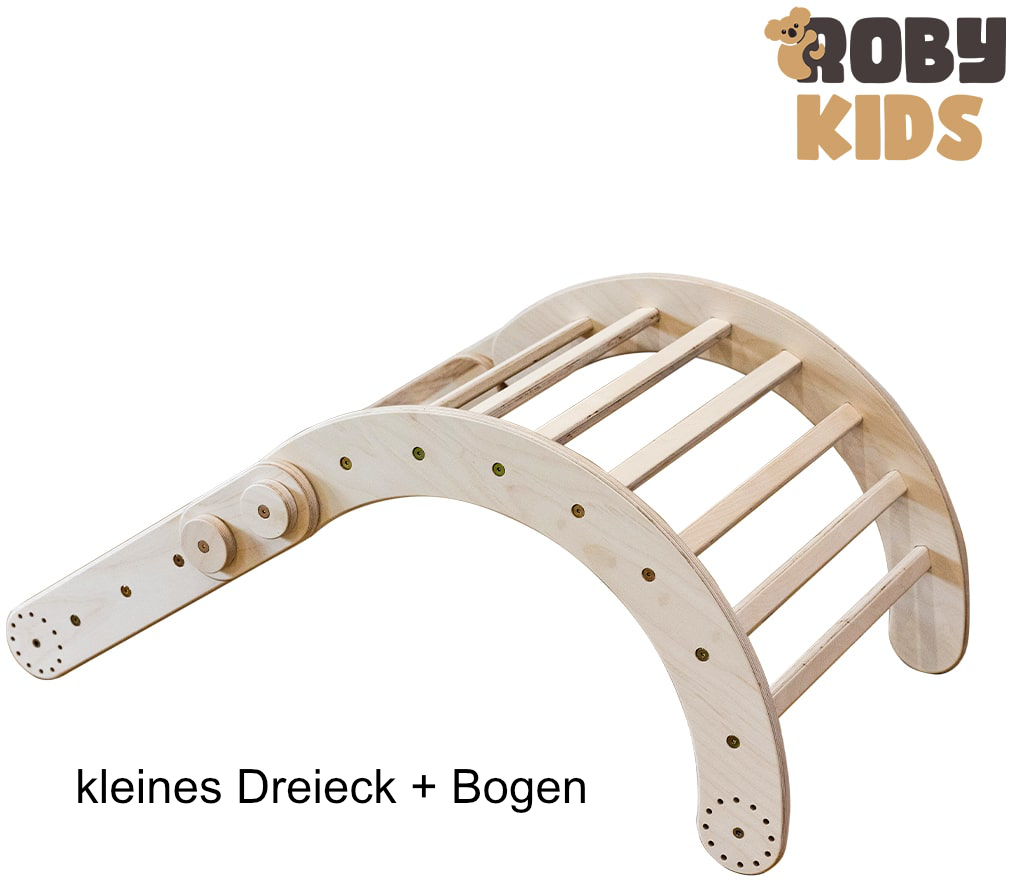 Modulares Klettersystem von Roby-Kids - individuell und erweiterbar kleines Dreieck + Bogen