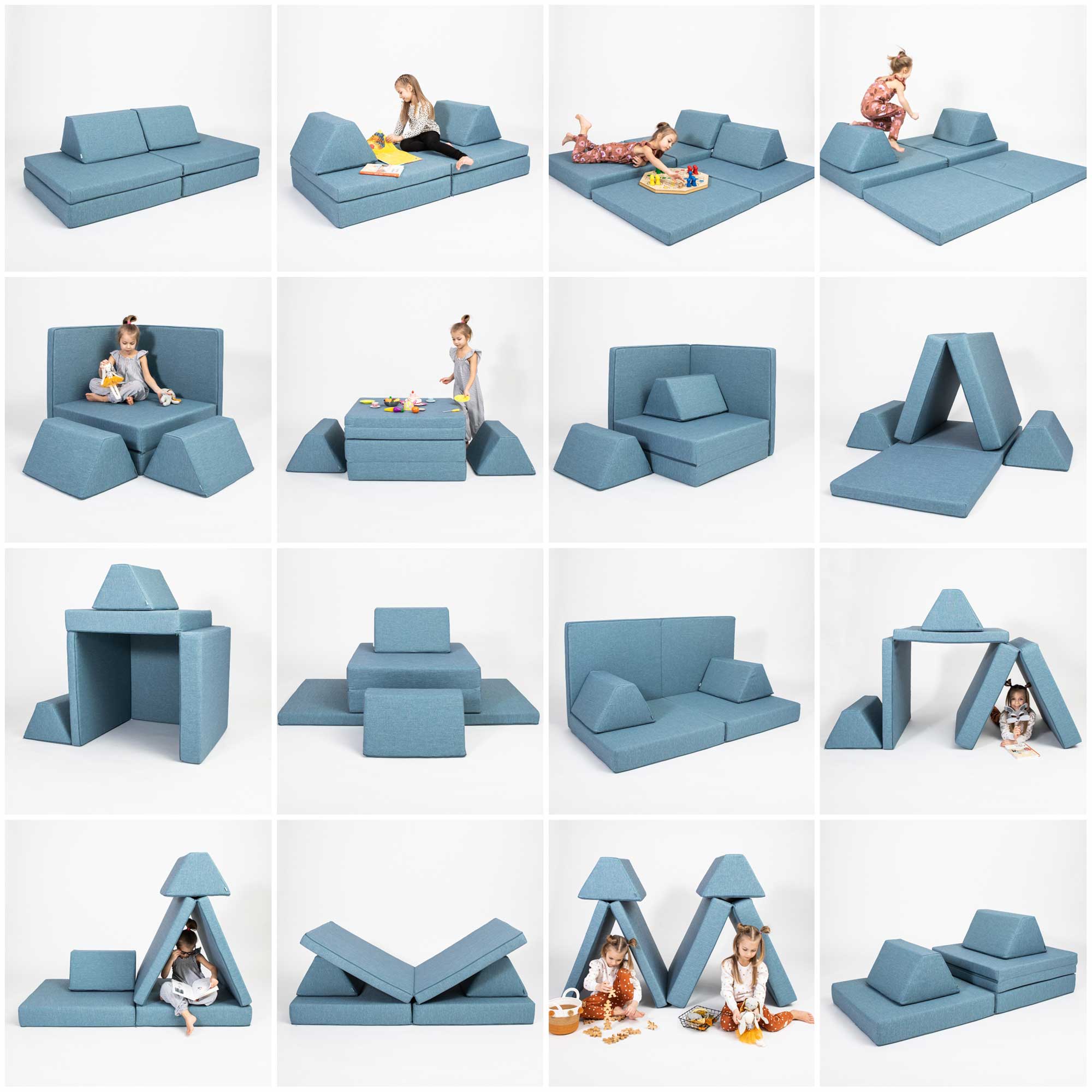 Universelles Kindersofa von monboxy in Türkis