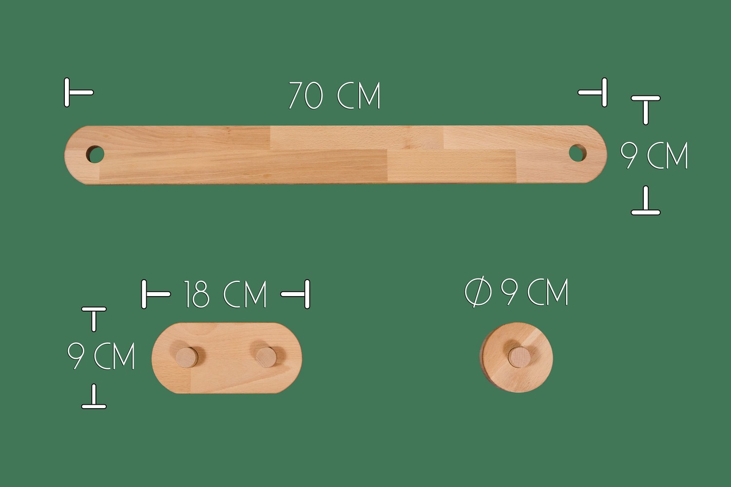 Balance Balken Set mit Hindernissen von PeterundDepi 7 Balken