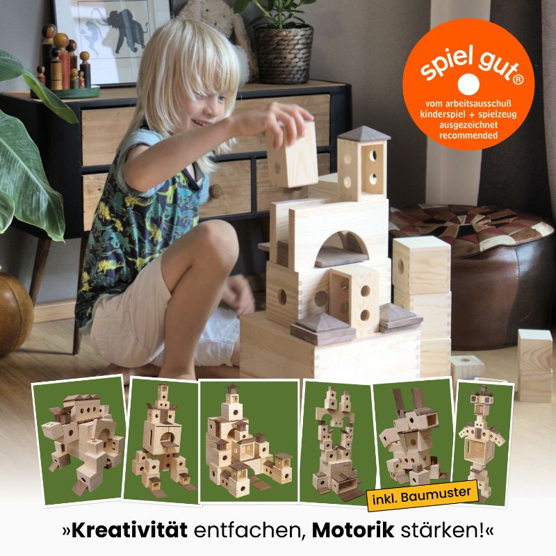 Kreativbaukasten für Kinder - Spielzeug aus Holz | Handarbeit | Natürlich - MATZBOX