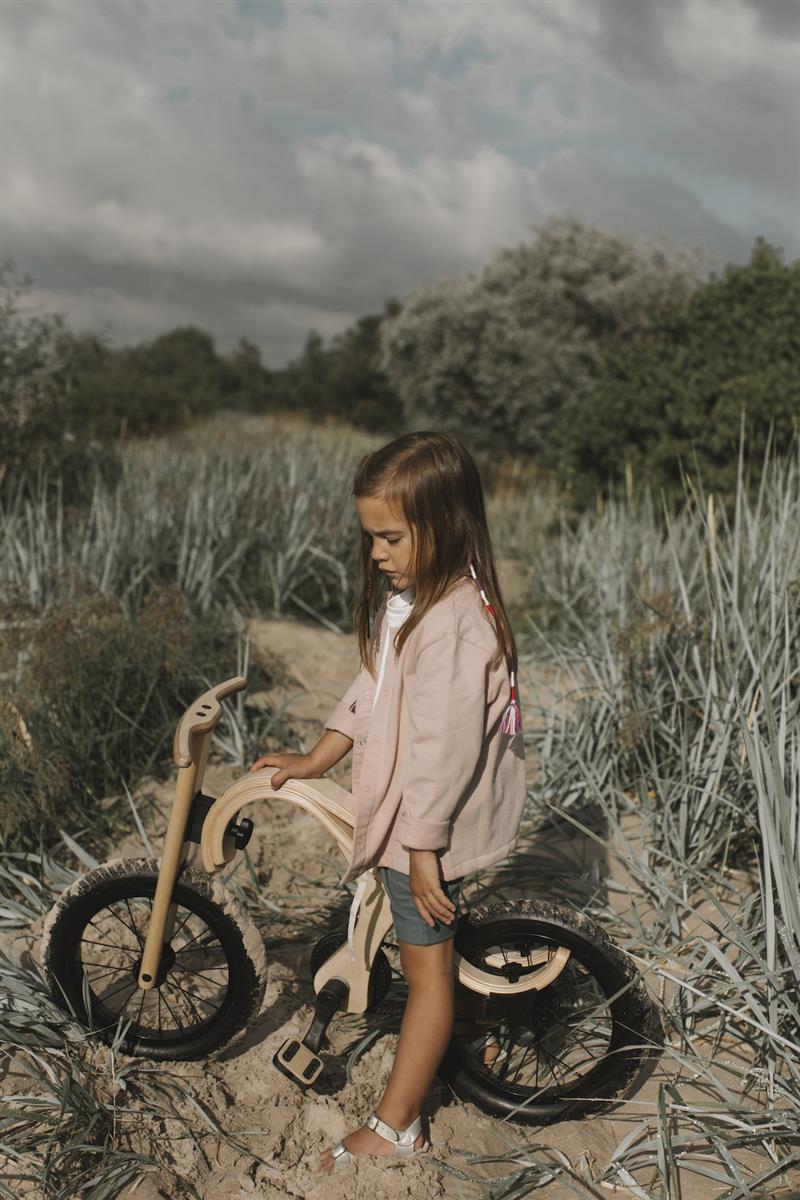 Balance Bike 3in1 aus Holz - mitwachsendes Laufrad für Kinder ab 6 Monaten bis 6 Jahre mit Fahrrad Erweiterung