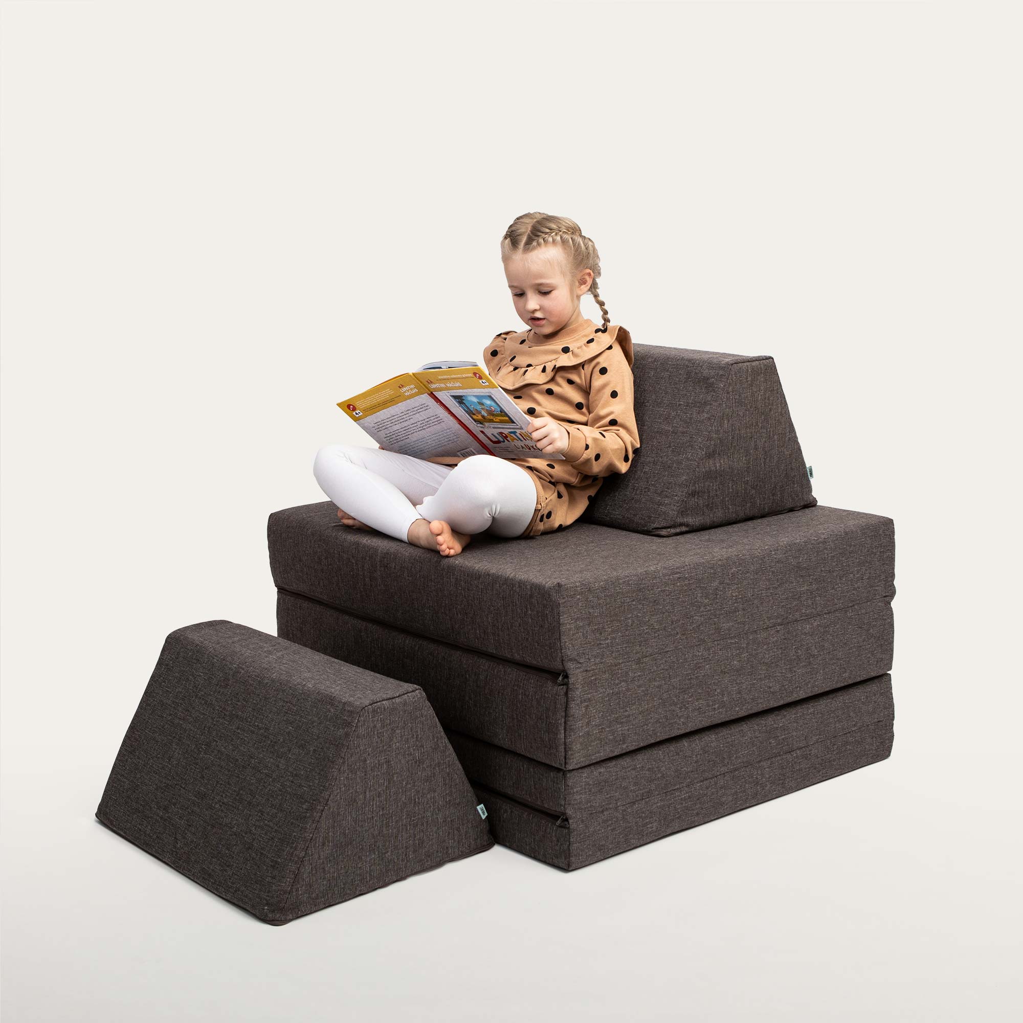 Universelles Kindersofa von monboxy in Dunkelbraun