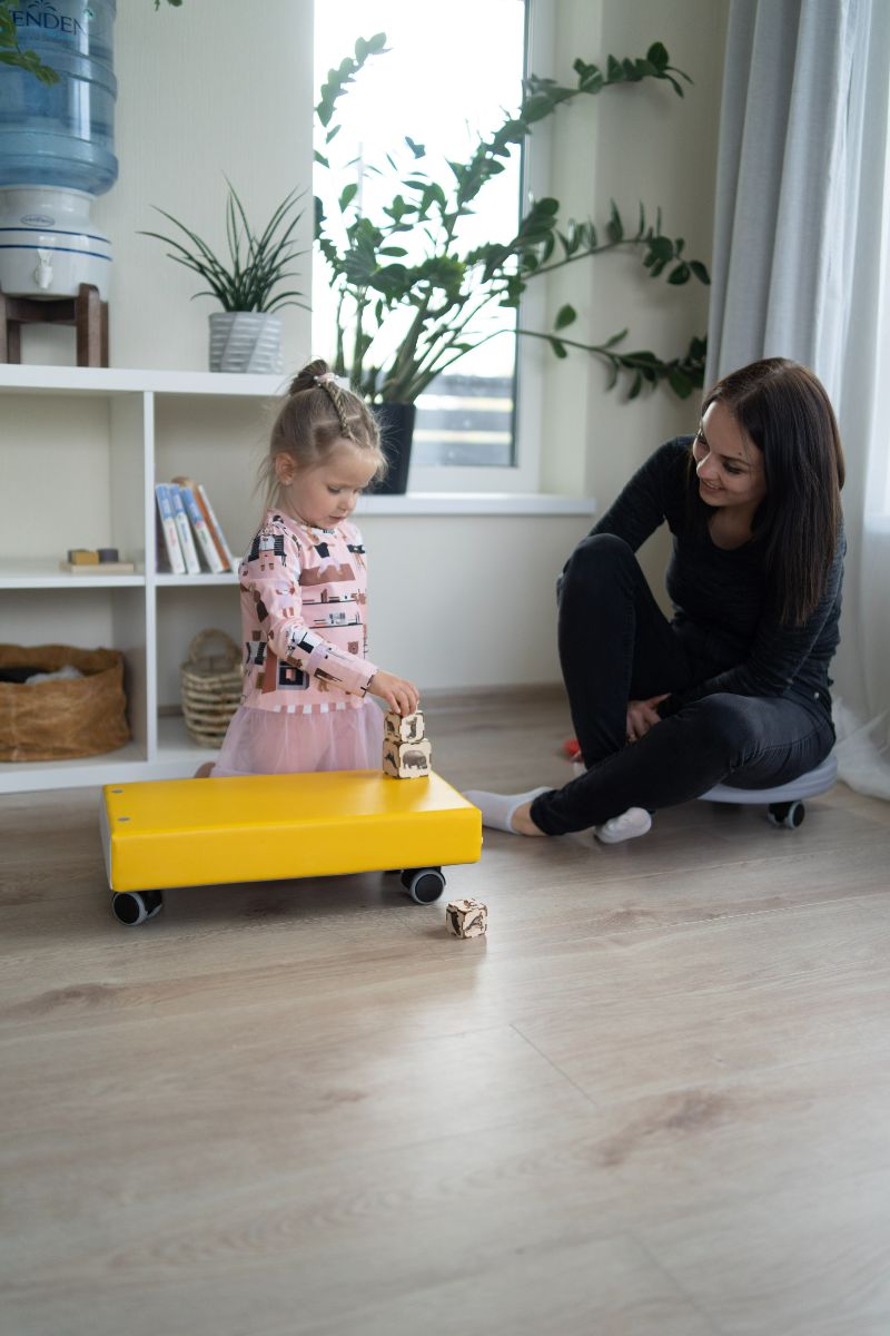 Rollerboard Tiny - Soft Play on Wheels gelb