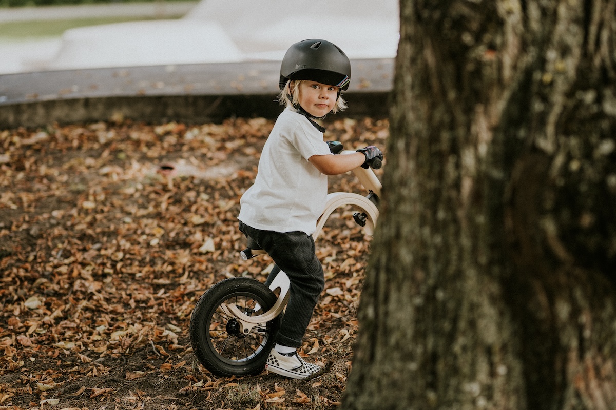 Balance Bike 3in1 aus Holz - mitwachsendes Laufrad für Kinder ab 6 Monaten bis 6 Jahre