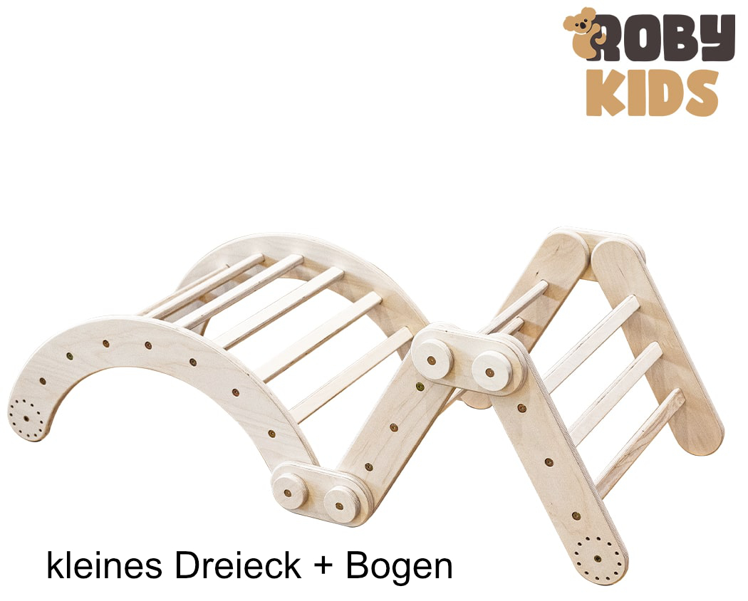 Modulares Klettersystem von Roby-Kids - individuell und erweiterbar kleines Dreieck + Bogen