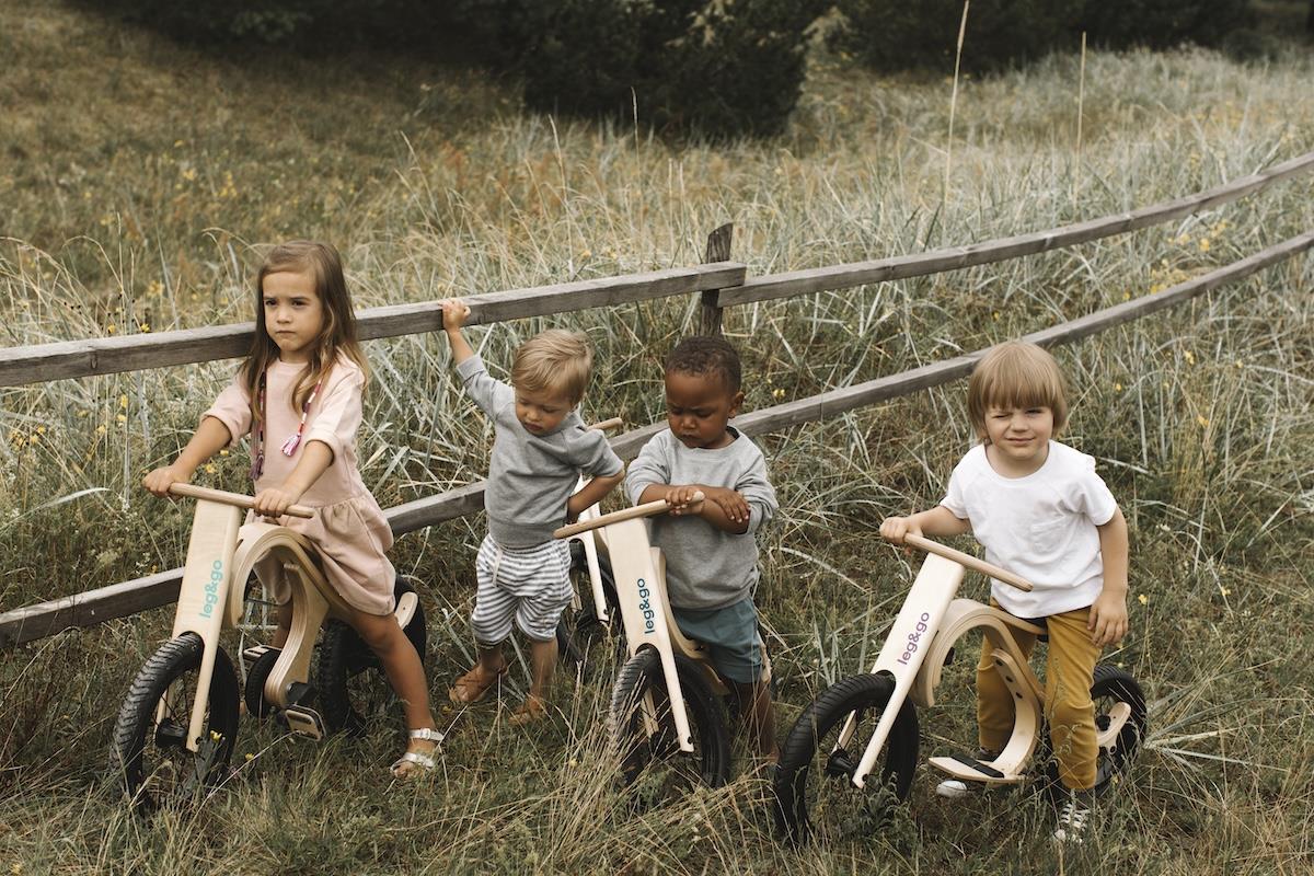 Balance Bike 3in1 aus Holz - mitwachsendes Laufrad für Kinder ab 6 Monaten bis 6 Jahre mit Fahrrad Erweiterung