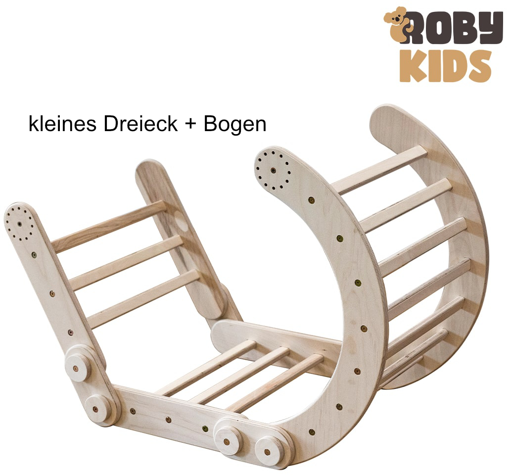 Modulares Klettersystem von Roby-Kids - individuell und erweiterbar kleines Dreieck + Bogen