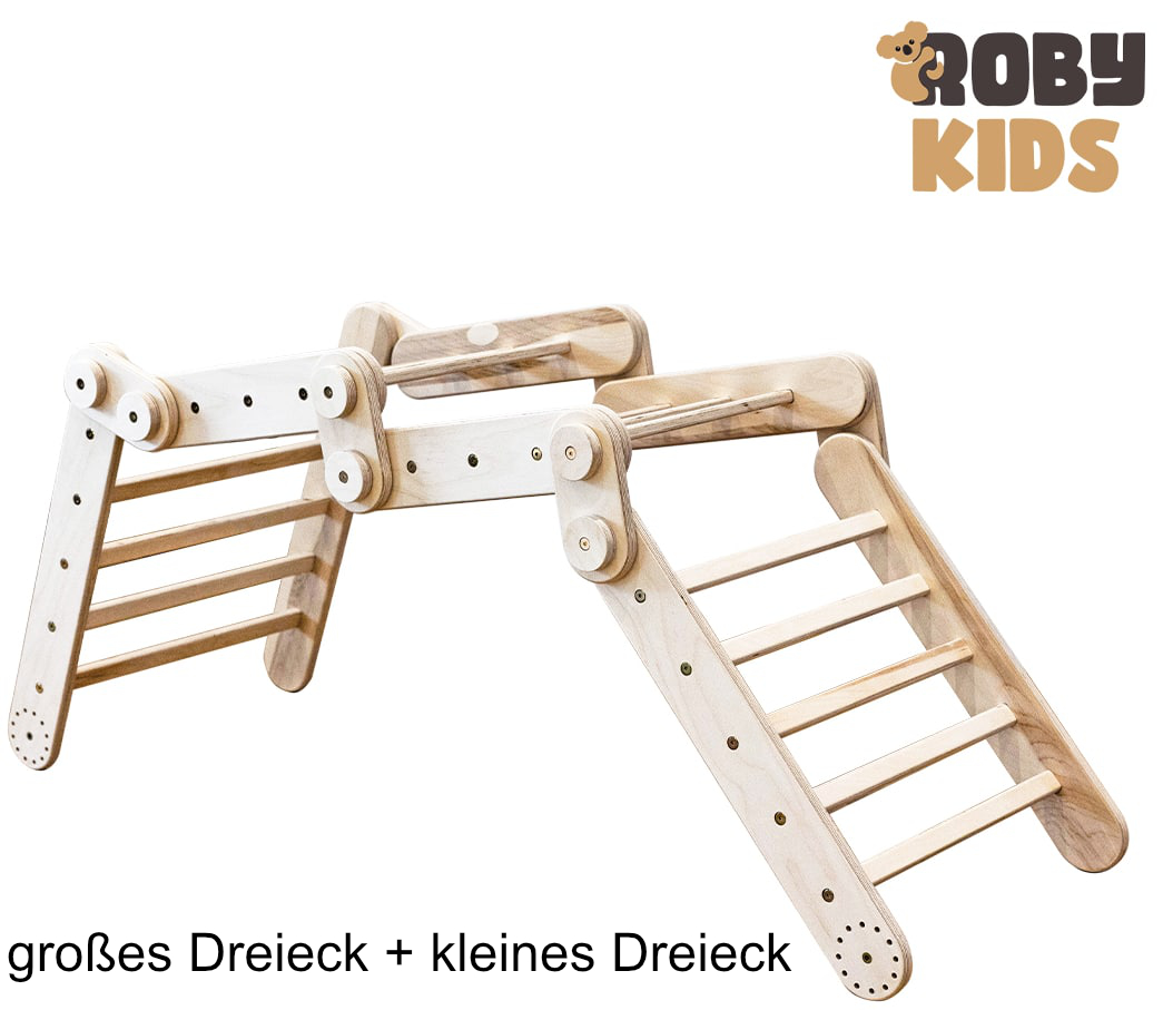 Modulares Klettersystem von Roby-Kids - individuell und erweiterbar großes Dreieck + kleines Dreieck