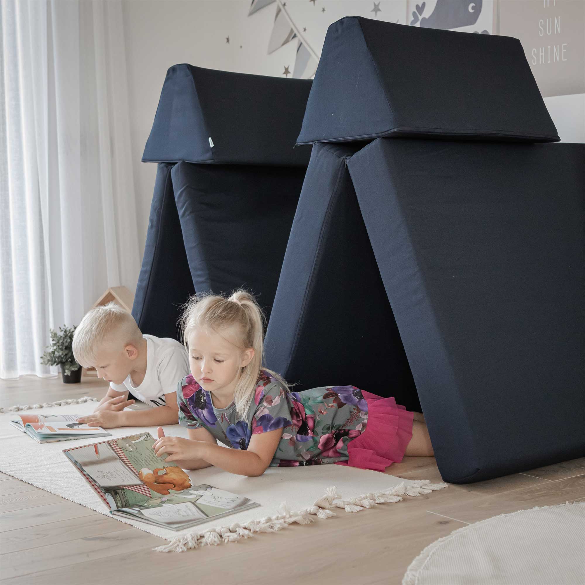 Universelles Kindersofa von monboxy in Navy Blau