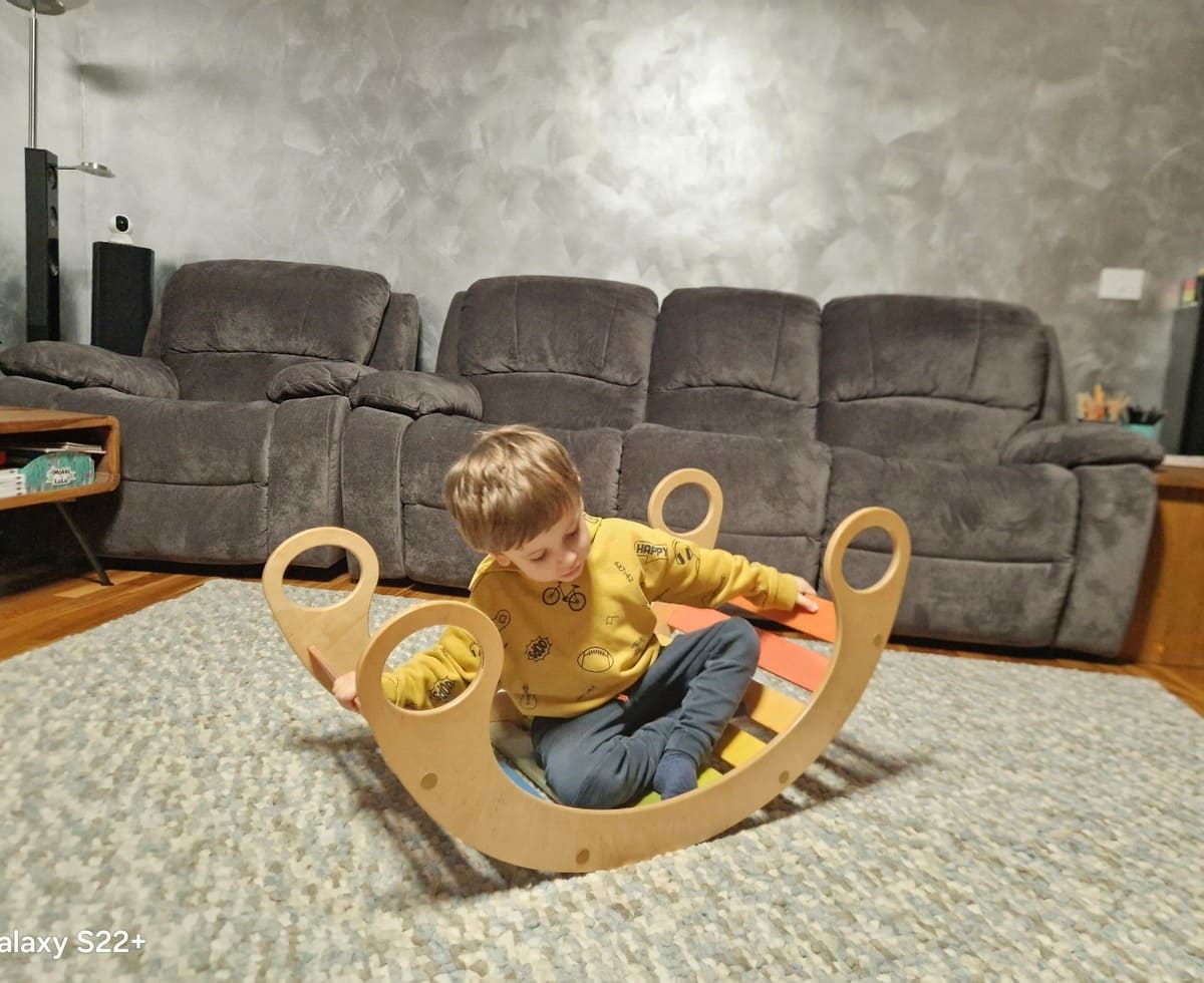 Montessori Kletterbogen von Neoida  ohne Farbwunsch "Natur + Regenbogen"